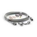 Goodridge Hide-a-Line brake line kit, stock/raised handlebar