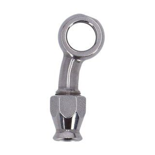 Goodridge, 3/8" (10mm) banjo fitting 20 degree side bend