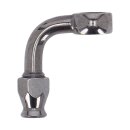 Goodridge, 3/8" (10mm) banjo fitting 90 degree bend. SS
