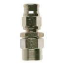 Goodridge, straight hose end. Stainless
