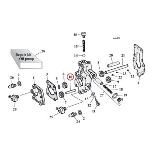IDLER SHAFT, OIL PUMP