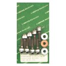 GW, rocker box top bolt kit. Chrome low crown acorn