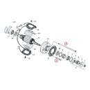 GW, generator mount kit. Chrome. Allen head