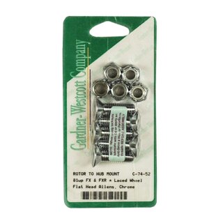 Bremsscheiben Montage Schrauben Kit hinten für Harley Softail FXR 81-91