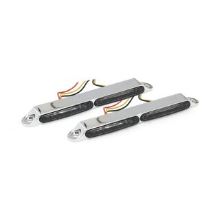 STRIPE LED TURNSIGNALS/TAILLIGHT, CHROME