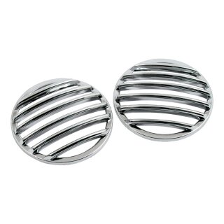 Blinker Abdeckung Grill Cover chrom für Harley FL 86-23