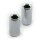 Chris, turn signal spacers 1-1/4" long. Chrome