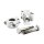 FINNED RISERS POLISHED, 1" HANDLEBARS