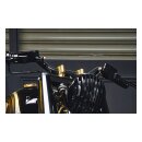 FINNED RISERS BRASS, 1" HANDLEBARS