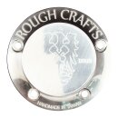 Rough Craft Logo Point Cover poliert für Harley Twin...