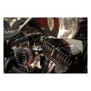 FIN TWIN CAM ROCKER COVERS, BLACK