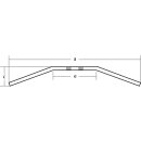 Fehling 82cm Fat Drag Bar Lenker schwarz für Harley 82-23 TGA