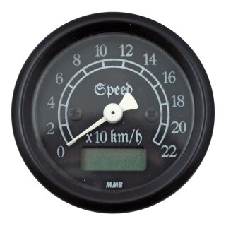 MMB 48mm Ultra Mini Electronic Speedo Classic black