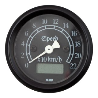 MMB 48mm Ultra Mini Electronic Speedo Classic black