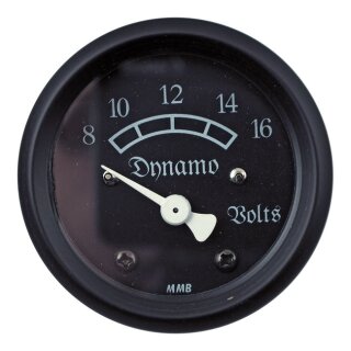 MMB 48mm Ultra mini volt meter classic black