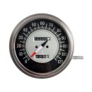 FL speedometer, 68-72 face, black/silver. 1:1 MPH