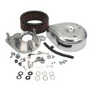 S&S, teardrop air cleaner assembly. Chrome