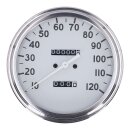 FL speedometer, 36-40 face, White. 2.24:1 MPH