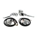 Lenker Armaturen Kit chrom 9/16 Bore für Harley 96-13
