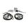 Lenker Armaturen Kit chrom 9/16 Bore für Harley 96-13
