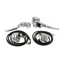 Handlebar control kit chrome 11/16 inch bore