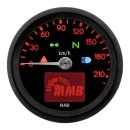 ELECTRONIC 48MM SPEEDO BASIC, 220 KM/H