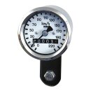 MMB 48mm Ultra mini speedo chrome/white MPH 2:1 drive ratio