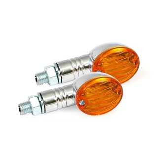 MICRO-FLASH TURN SIGNALS, CHROME. ORANGE