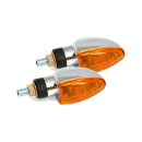 ARROW MINI TURN SIGNAL, CHROME. SMOOTH