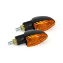 ARROW MINI TURN SIGNAL, BLACK. SMOOTH