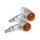 MICRO BULLET TURN SIGNALS, CHROME PLAIN