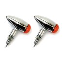 MICRO BULLET TURN SIGNALS, CHR. GROOVED