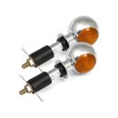 MINI BULLS-EYE TURN SIGNALS, CHROME