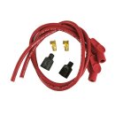Taylor, 8mm universal metallic spark plug wire set. Red