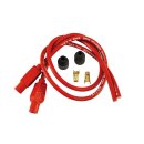 Taylor, 8mm carbon core univ. spark plug wire set. Red