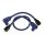 Taylor, 8mm metallic core spark plug wire set. Blue