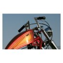 BILTWELL KEYSTONE HANDLEBAR BLACK; 1 INCH; DIMPLED