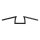 BILTWELL KEYSTONE HANDLEBAR BLACK; 1 INCH; DIMPLED