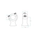 Biltwell Slimline 1-3/4" Riser Set für 1" Lenker