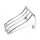 Luggage rack, for bobbed rear fender. Chrome