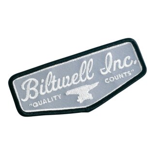 BILTWELL SHIELD PATCH black/grey/white