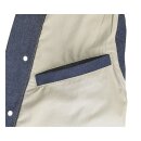 BILTWELL PRIME CUT COLLARED VEST, INDIGO