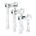 Biltwell Murdock risers 6" chrome