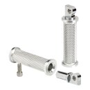 BILTWELL ROCKER FOOTPEGS - SILVER