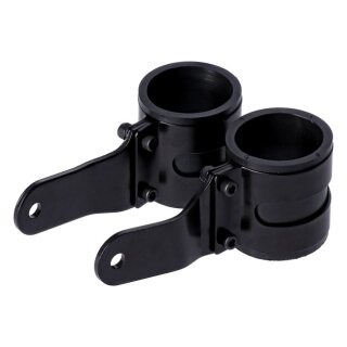 Uni-Basic headlamp bracket assembly. Black. 53-57mm