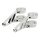 Fingers, Adj. headlamp bracket assembly 50/52/54mm. Chrome