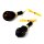 Ochsenaugen Lenkerenden Blinker getönt schwarz für Harley Custom 22mm 25,4mm