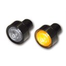 MONO LED TURN SIGNALS BLACK, CLEAR LENS EC-appr.