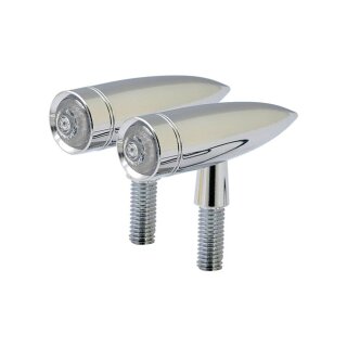 MONO BULLET LED TURN SIGNALS CHROME