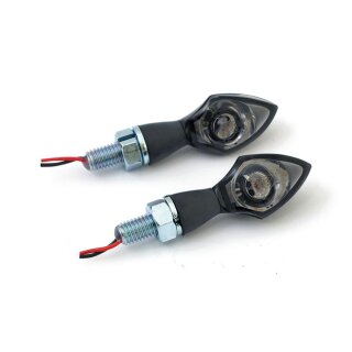 Pen Head Motorrad LED Blinker schwarz getöntes Glas E geprüft